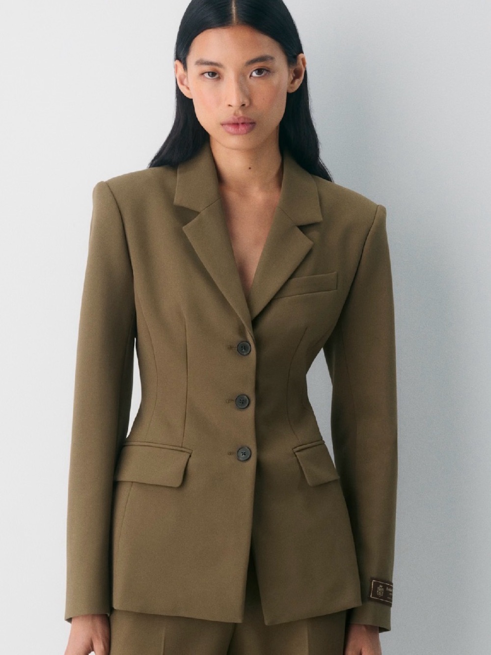 Aritzia Babaton Standout Blazer in Cello Brown